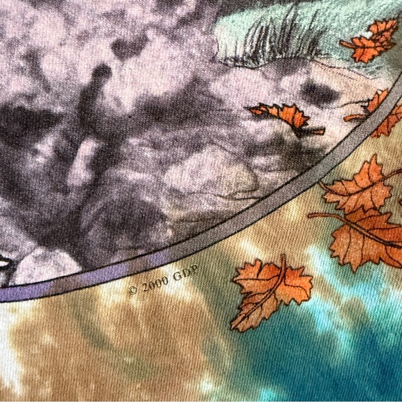 Grateful Dead Liquid Blue Tie Dye Vintage Concert Tour Shirt Size M - Picture 6 of 10